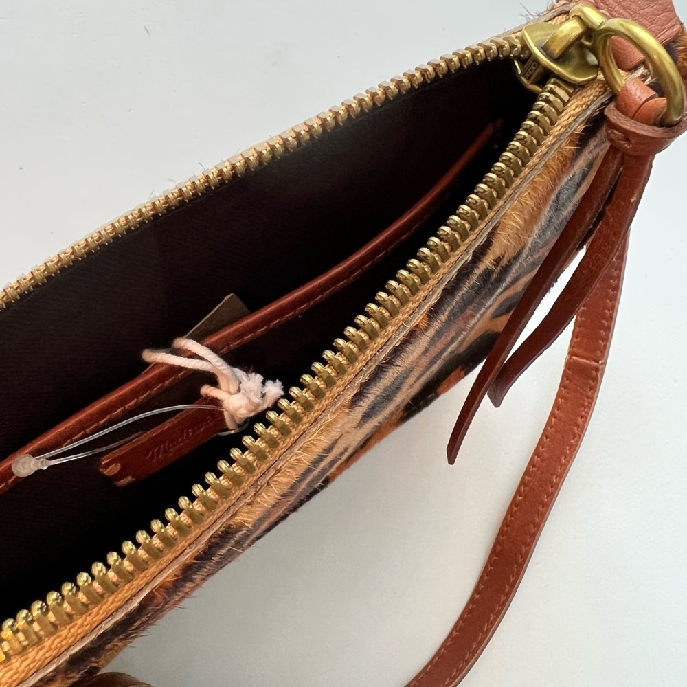 NWT Madewell Simple Leopard Print Genuine Calf Hair Crossbody Bag - Picture 13 of 17